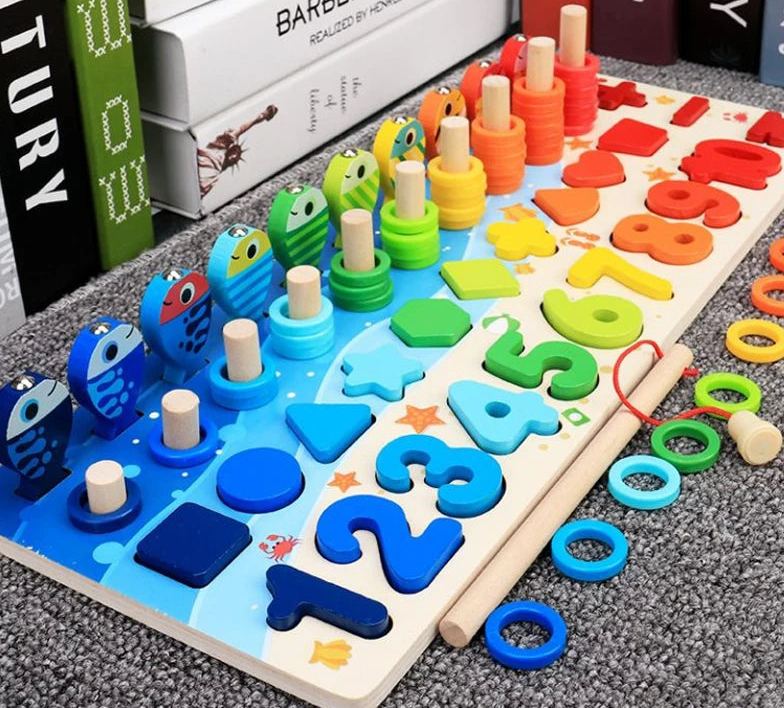 Puzzle éducatif en bois