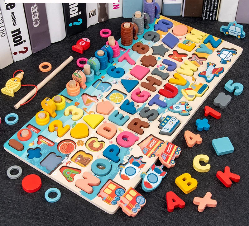 Puzzle éducatif en bois