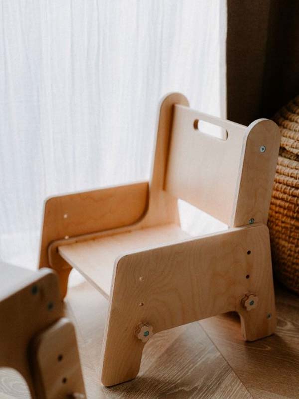 wooden growing chair for kids Petinka