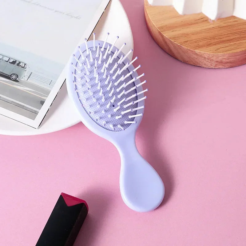 Brosse à coussin d’air pour enfants, couleur pastel — Soin des cheveux, brosse de massage, démêlante, antistatique et accessoire de coiffure.