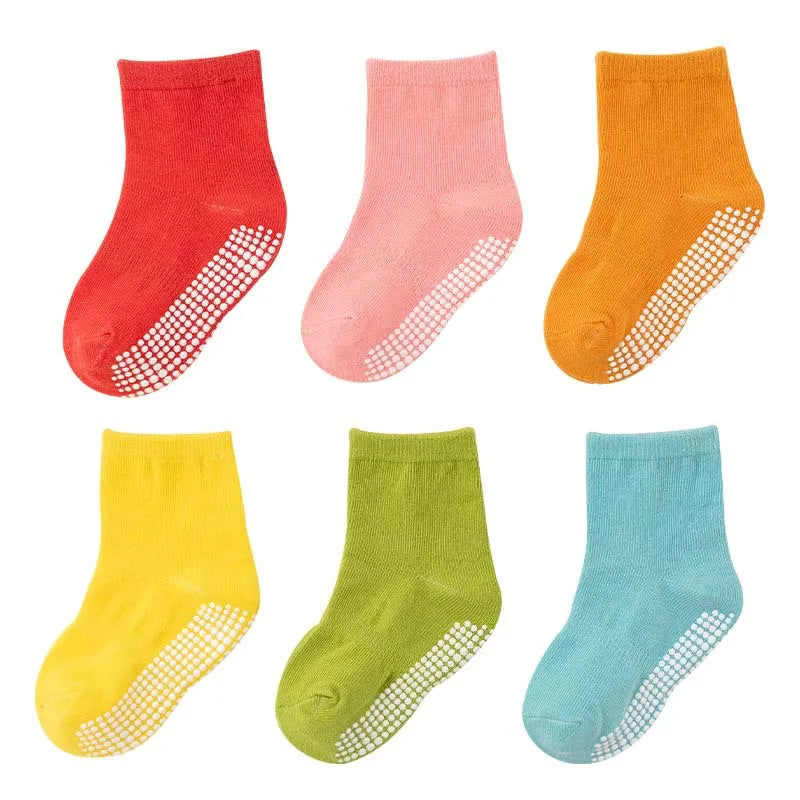 6 Paires de chaussettes anti-glisse.