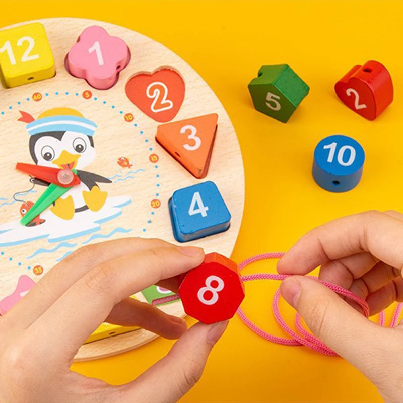 Montessori. Pendule colorée