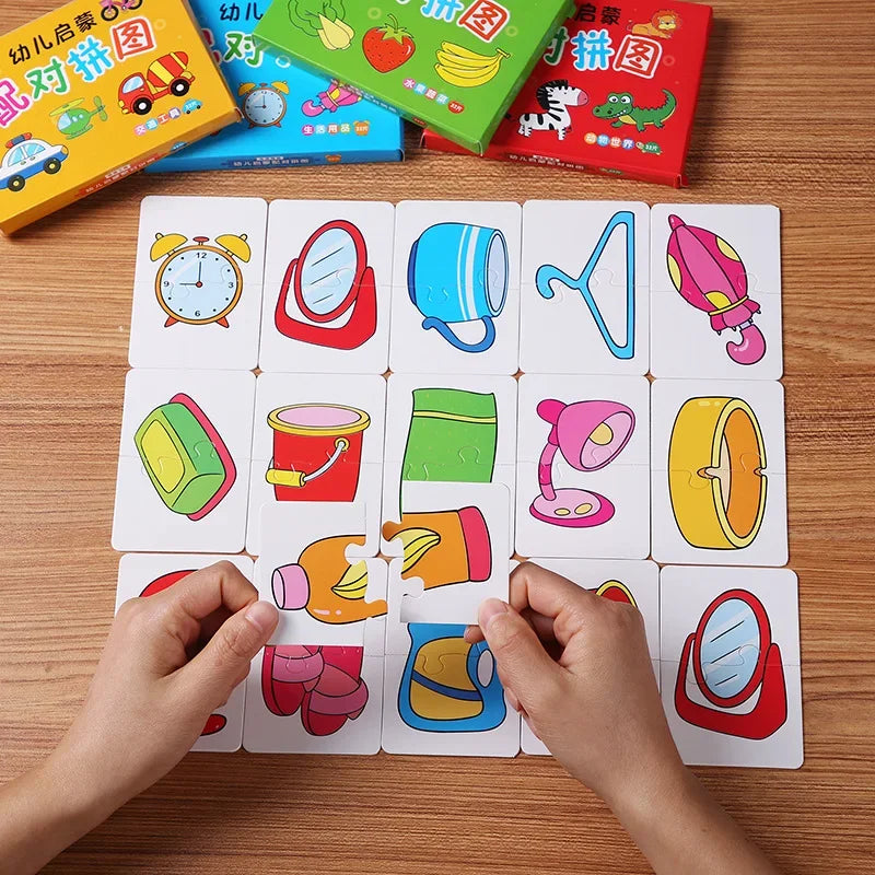 Puzzle animaux,fruits,véhicules