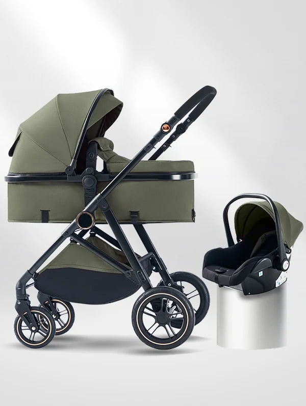 Poussette Bébé 3-en-1 Ultra-Légère