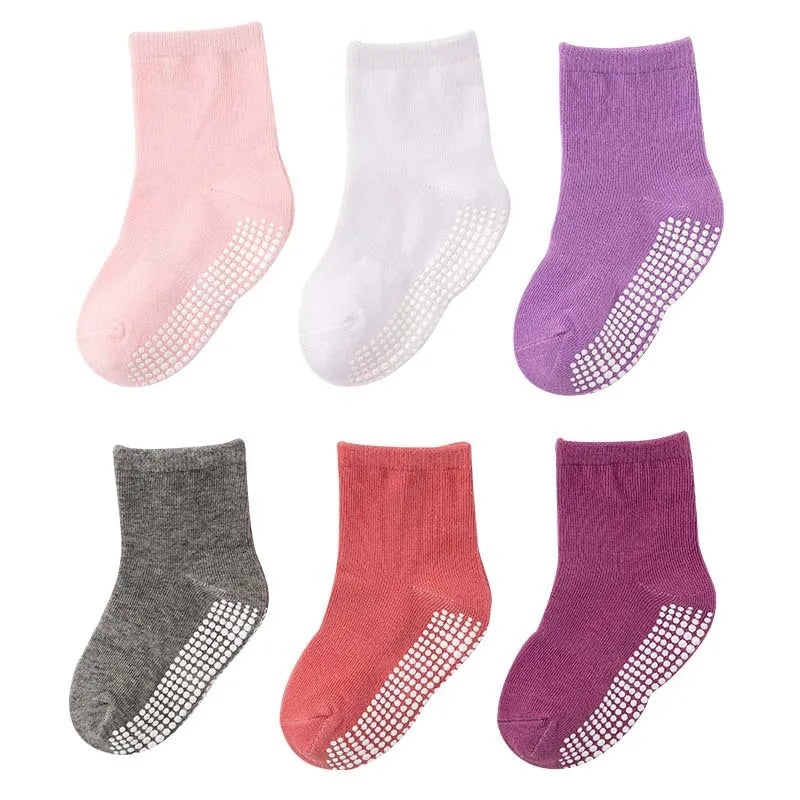 6 Paires de chaussettes anti-glisse.