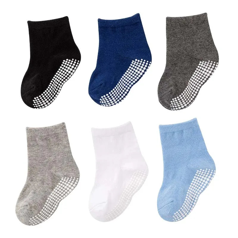 6 Paires de chaussettes anti-glisse.