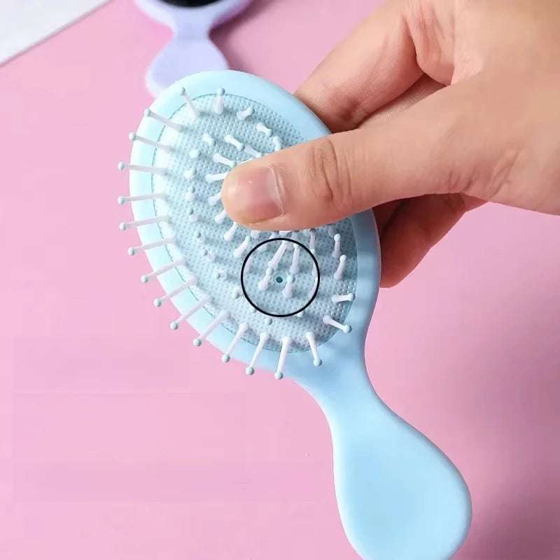 Brosse à coussin d’air pour enfants, couleur pastel — Soin des cheveux, brosse de massage, démêlante, antistatique et accessoire de coiffure.