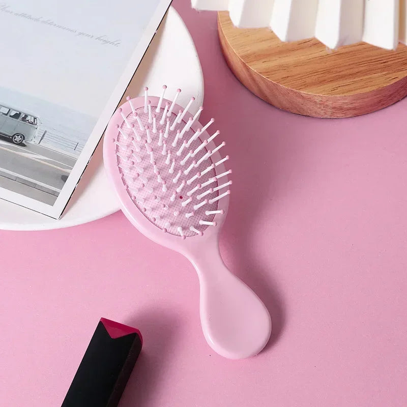 Brosse à coussin d’air pour enfants, couleur pastel — Soin des cheveux, brosse de massage, démêlante, antistatique et accessoire de coiffure.