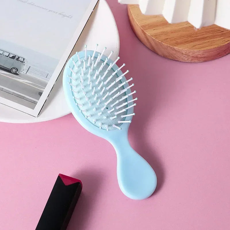 Brosse à coussin d’air pour enfants, couleur pastel — Soin des cheveux, brosse de massage, démêlante, antistatique et accessoire de coiffure.