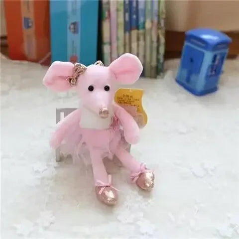 Peluches, adorables souris ballerines, douces et mignonnes,