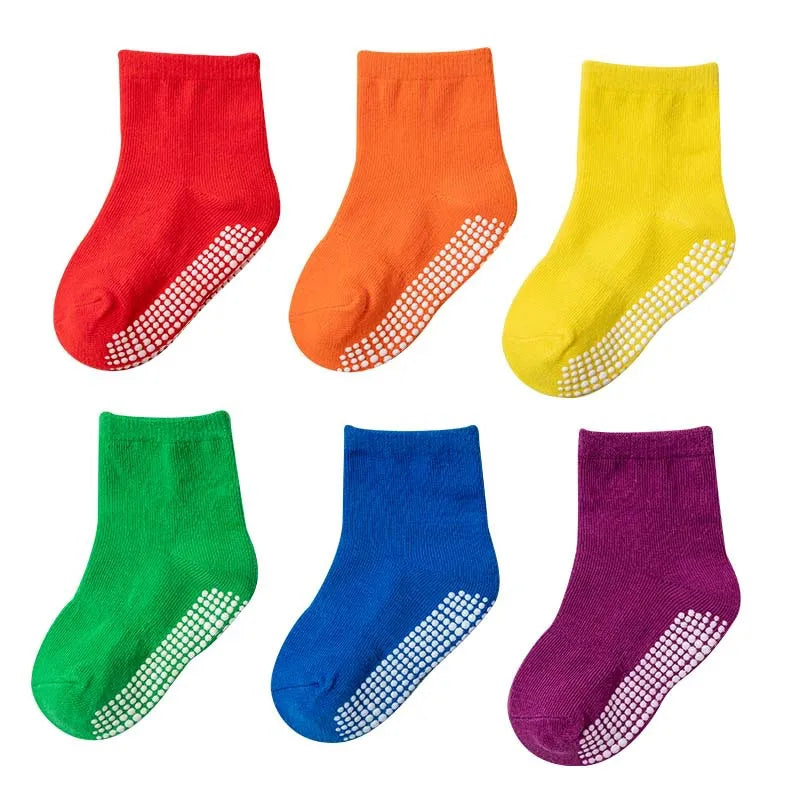 6 Paires de chaussettes anti-glisse.